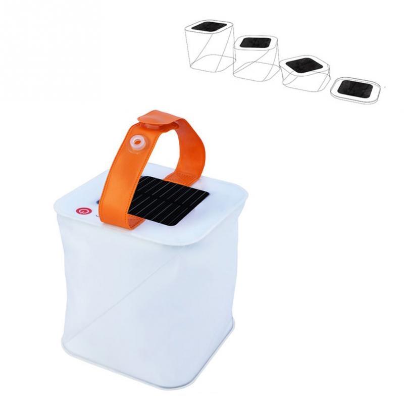 New LED Lantern Solar Collapsible Camp Flashlight Torch