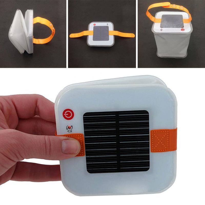 New LED Lantern Solar Collapsible Camp Flashlight Torch