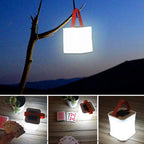 New LED Lantern Solar Collapsible Camp Flashlight Torch