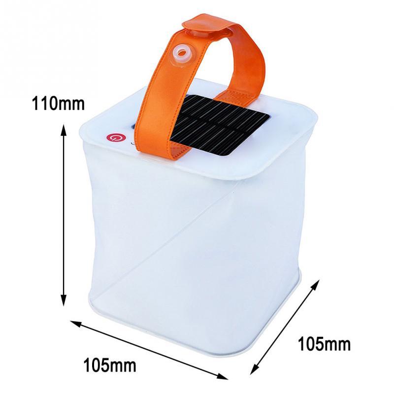 New LED Lantern Solar Collapsible Camp Flashlight Torch