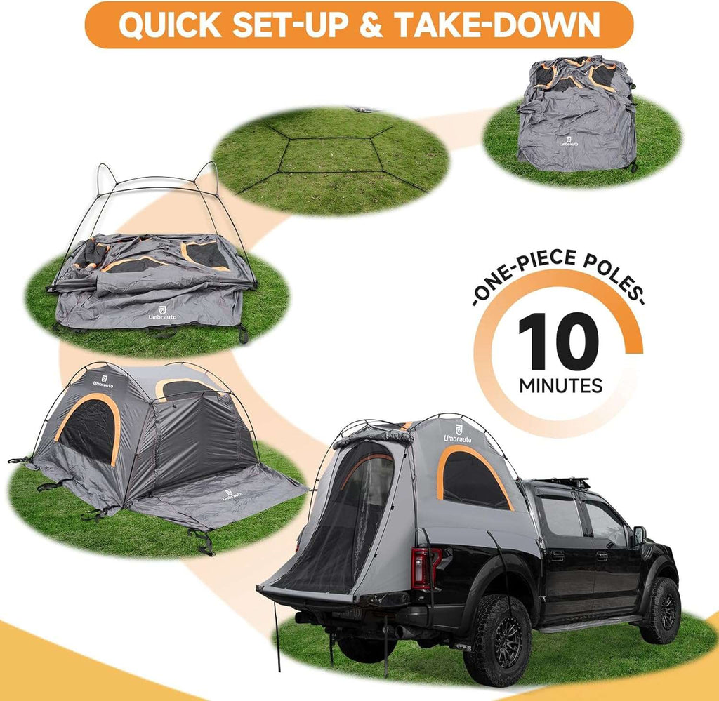 Umbrauto 6.4-6.7FT Truck Bed Tent for 2 Person