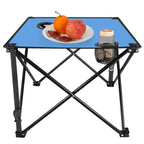 Portable Folding Camping Table with Cup Holders & Carry Bag