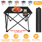 Portable Folding Camping Table with Cup Holders & Carry Bag