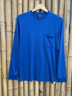Men's Bamboo Viscose Long-Sleeve Pocket T-Shirt – True Navy