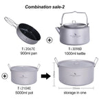 Boundless Voyage Titanium Kettle, Pot & Frying Pan Combo Set