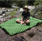 Outdoor Camping Double Inflatable Mattress Extra Wide Sleeping Pad Ultralight
