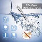 Portable Titanium Toothpicks Pocket Toothpick