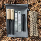 Outdoor Camping Flint Magnesium Rod Set Waterproof with White Steel Scraper Gnition Flint Rod EDC Survival Fire Starting Tool