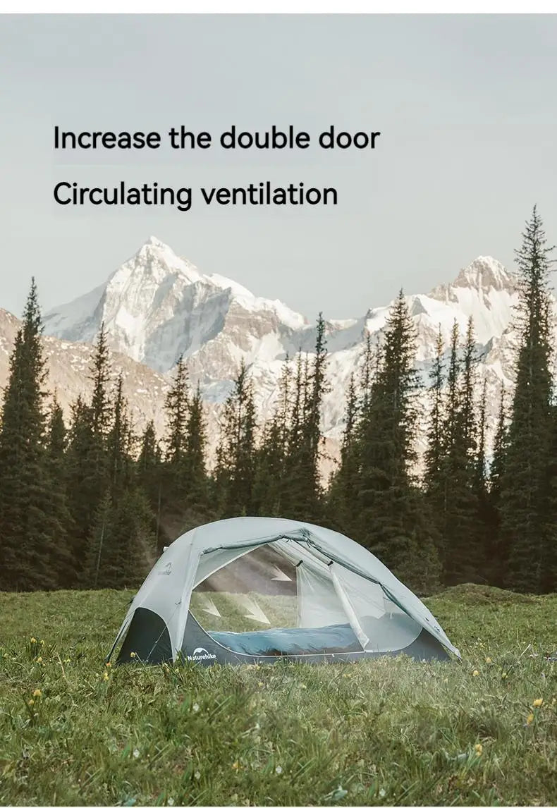 Naturehike Star River UL Camping Tent 3 Seasons Tent Ultralight Portable 2 Person 15D Silicone Outdoor Hiking Tents With Mat