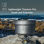 KEITH Pure Titanium 2-Piece Cookware Set (800ml+1250ml),