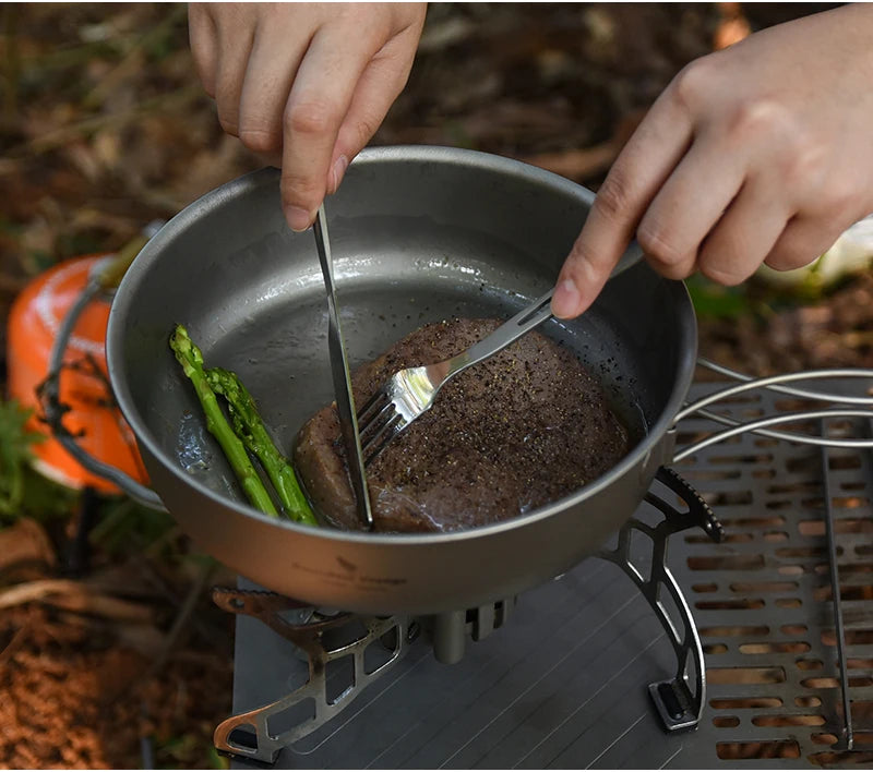 Boundless Voyage Titanium Kettle, Pot & Frying Pan Combo Set