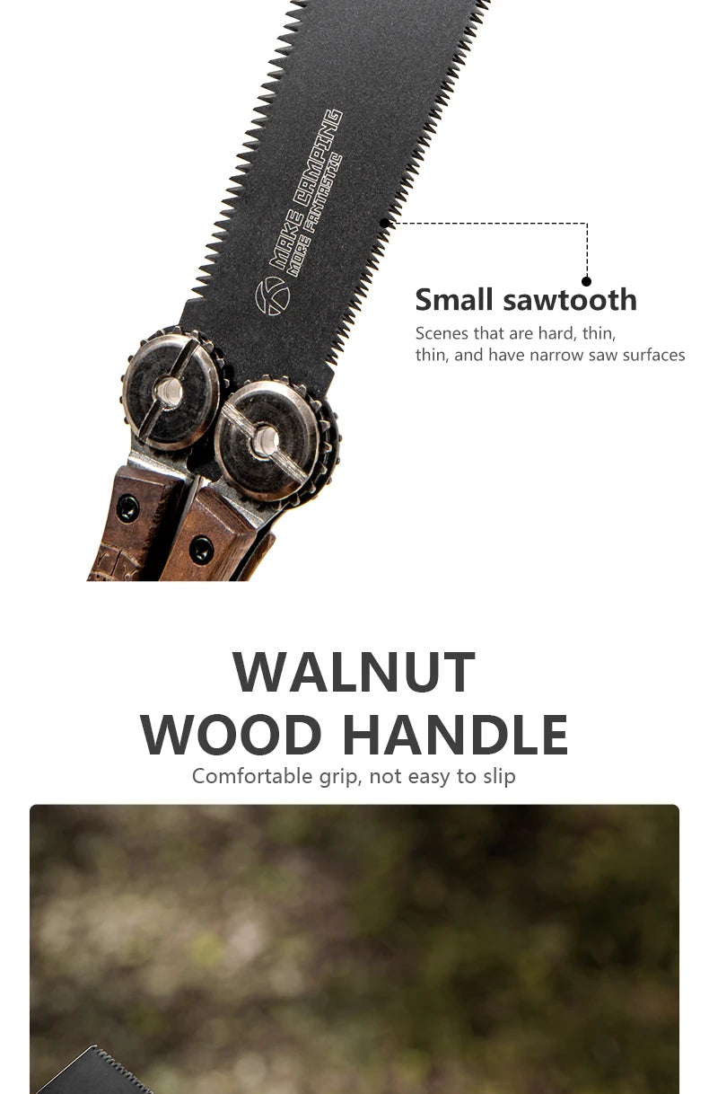 BISINNA 1pcs Double-sided Folding Saw Hand-held