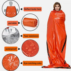 Emergency Sleeping Bag Lightweight Waterproof Outdoor First Aid Kit Waterproof Compression Backpack Hiking Camping Bedding