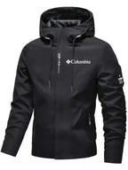 Men's Casual Loose Zip Up Hooded Jacket Fashion Streetwear Outdoor Sports Hiking Jogging Windbreaker Coat