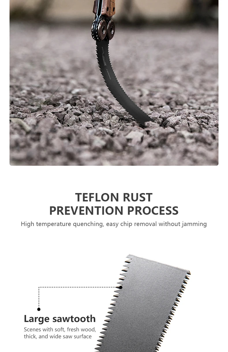 BISINNA 1pcs Double-sided Folding Saw Hand-held