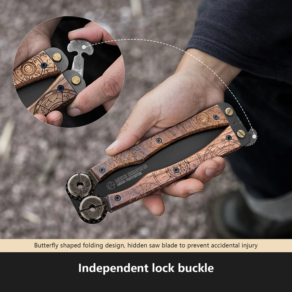 BISINNA 1pcs Double-sided Folding Saw Hand-held
