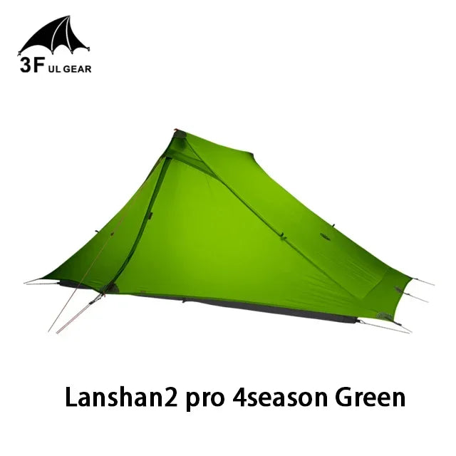 3F UL GEAR LanShan 2 Pro Tent 2 Person Outdoor Ultralight Camping Tent 3 Season Professional 20D Nylon Both Sides Silicon Tent