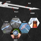 EDC Pocket Multi Tool Survival Saw with Compass & Bottle Opener Nylon Storage Sheath