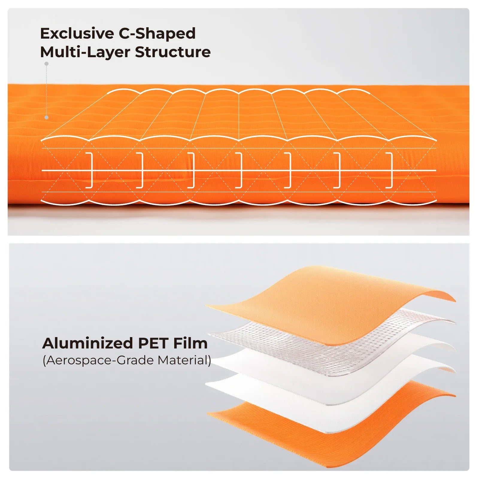 FLEXTAIL TINY MATTRESS PLUS 2 – Ultralight 196cm Insulated Camping Mattress