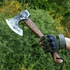 Hand Forged Viking Tomahawk Axe High Manganese Steel