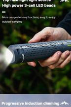 Folding Camping Light Portable Telescopic Lanterns USB Rechargeable 8000mAh Outdoor Waterproof Power Bank Lamp With Triangle Sta