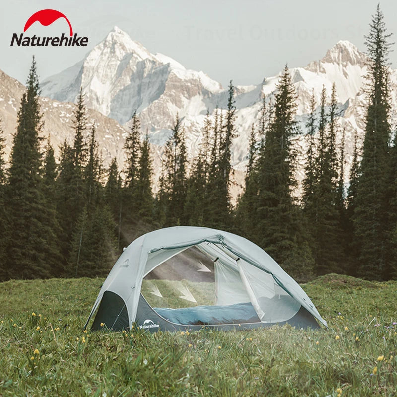Naturehike Star River UL Camping Tent 3 Seasons Tent Ultralight Portable 2 Person 15D Silicone Outdoor Hiking Tents With Mat