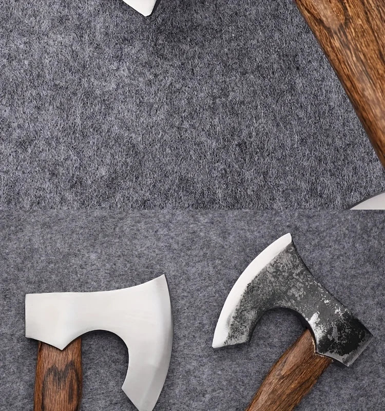 Hand Forged Viking Tomahawk Axe High Manganese Steel