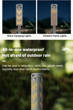 Folding Camping Light Portable Telescopic Lanterns USB Rechargeable 8000mAh Outdoor Waterproof Power Bank Lamp With Triangle Sta