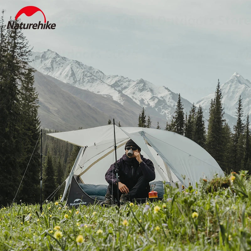 Naturehike Star River UL Camping Tent 3 Seasons Tent Ultralight Portable 2 Person 15D Silicone Outdoor Hiking Tents With Mat