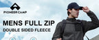 Pioneer Camp Men's Fleece Jackets Full Zip Lightweight Winter Warm