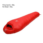 Black Snow Camping Goose Down Sleeping Bag Warm Down Filled Adult Mummy Style Sleep Bag 4 Seasons Camping Travel Sleeping Bag