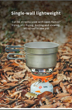KEITH Pure Titanium 2-Piece Cookware Set (800ml+1250ml),
