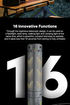 Folding Camping Light Portable Telescopic Lanterns USB Rechargeable 8000mAh Outdoor Waterproof Power Bank Lamp With Triangle Sta