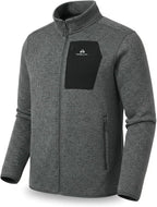 Pioneer Camp Men's Fleece Jackets Full Zip Lightweight Winter Warm