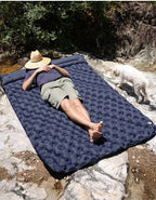 Outdoor Camping Double Inflatable Mattress Extra Wide Sleeping Pad Ultralight