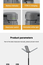 Folding Camping Light Portable Telescopic Lanterns USB Rechargeable 8000mAh Outdoor Waterproof Power Bank Lamp With Triangle Sta