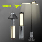 Folding Camping Light Portable Telescopic Lanterns USB Rechargeable 8000mAh Outdoor Waterproof Power Bank Lamp With Triangle Sta