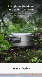KEITH Pure Titanium 2-Piece Cookware Set (800ml+1250ml),