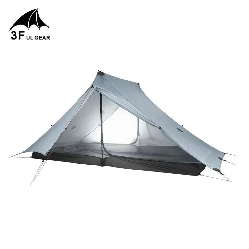 3F UL GEAR LanShan 2 Pro Tent 2 Person Outdoor Ultralight Camping Tent 3 Season Professional 20D Nylon Both Sides Silicon Tent
