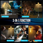 Folding Camping Light Portable Telescopic Lanterns USB Rechargeable 8000mAh Outdoor Waterproof Power Bank Lamp With Triangle Sta