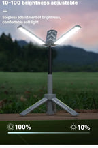Folding Camping Light Portable Telescopic Lanterns USB Rechargeable 8000mAh Outdoor Waterproof Power Bank Lamp With Triangle Sta