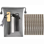Outdoor Camping Flint Magnesium Rod Set Waterproof with White Steel Scraper Gnition Flint Rod EDC Survival Fire Starting Tool