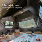 BISINNA One-touch Ridge Type Tent Titanium Glue 3-4 Person