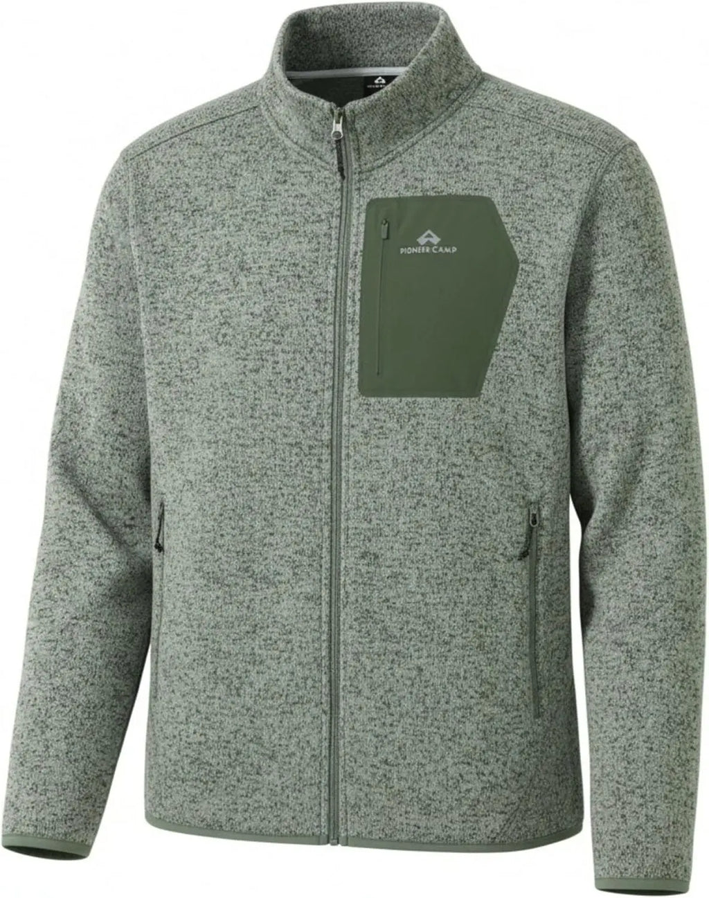 Pioneer Camp Men's Fleece Jackets Full Zip Lightweight Winter Warm