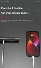 Lenovo 1000000LM Super Bright LED Flashlight Rechargeable USB-C Digital Display IPX8 Waterproof Long Lasting Camping Emergency
