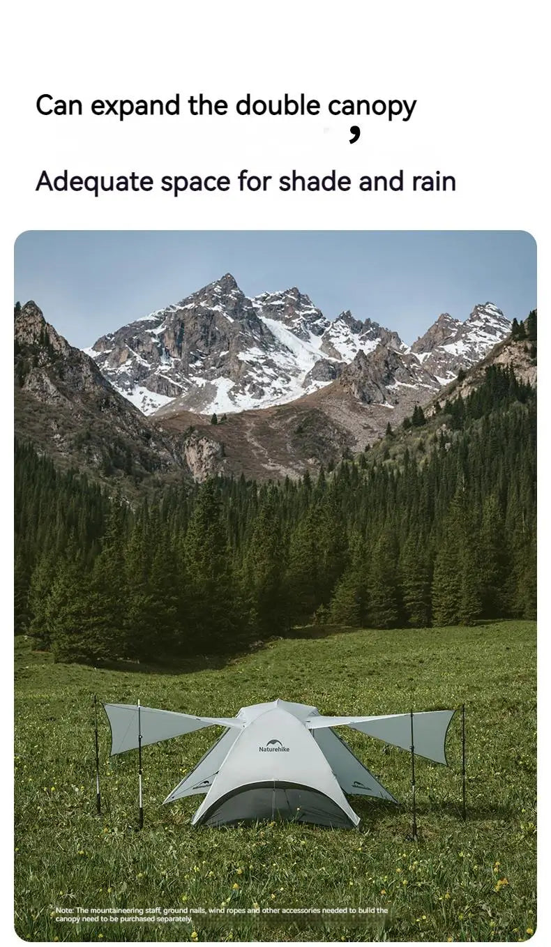 Naturehike Star River UL Camping Tent 3 Seasons Tent Ultralight Portable 2 Person 15D Silicone Outdoor Hiking Tents With Mat