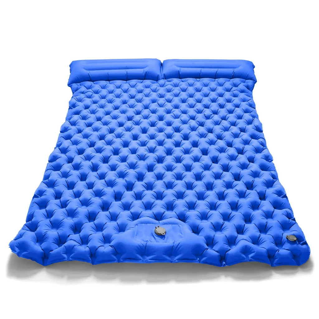 Outdoor Camping Double Inflatable Mattress Extra Wide Sleeping Pad Ultralight