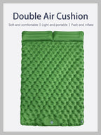 Outdoor Camping Double Inflatable Mattress Extra Wide Sleeping Pad Ultralight
