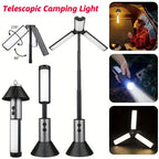 Folding Camping Light Portable Telescopic Lanterns USB Rechargeable 8000mAh Outdoor Waterproof Power Bank Lamp With Triangle Sta