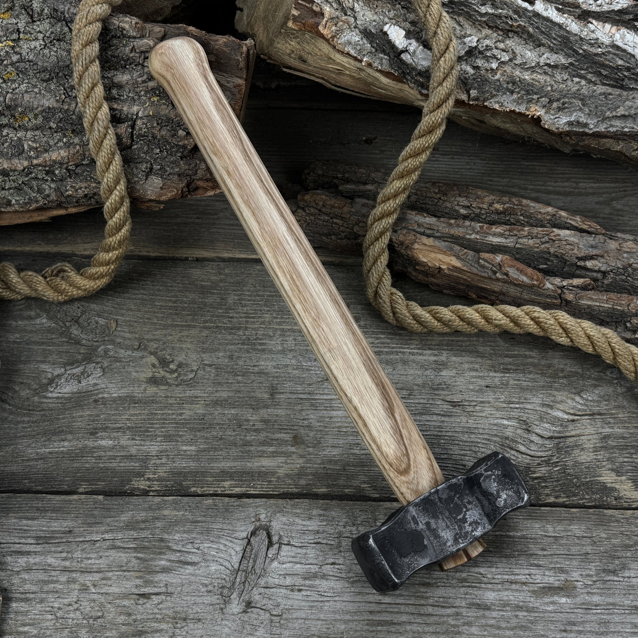 Hand-Forged Double Blacksmith's Hammer, 1 kg (2.2 lbs)